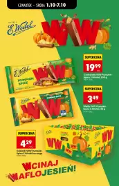 Biedronka gazetka tydzień 40 Strona 54: Cukierki WW Pumpkin Spice E.Wedel na wagę €4,29, Wafle WW Pumpkin Spice E.Wedel €3,49