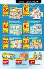 Biedronka gazetka tydzień 40 Strona 69: Chusteczki Dada Everyday 14-pak €39,99, Mus owocowy Dada Baby Food Bio 10-pak €24,99