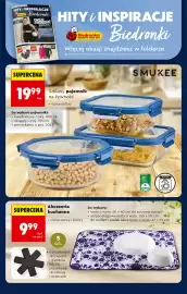 Biedronka gazetka tydzień 40 Strona 78: Szklany pojemnik na żywność prostokątny o poj. 1,04 l Smukee €19,99