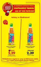 Biedronka gazetka tydzień 40 Strona 91: Napój o smaku jabłka i maliny Kubuś Play €2,29