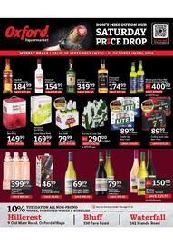 Oxford Freshmarket catalogue Page 16: Smirnoff 1818 Vodka €154,99, Jameson Irish Whiskey €349,99