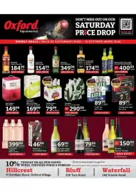 Oxford Freshmarket catalogue Page 16: Smirnoff 1818 Vodka €154,99, Jameson Irish Whiskey €349,99