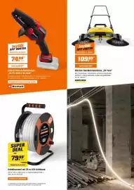 OBI Flugblatt Seite 3: Kabeltrommeln €79,99, Kärcher Handkehrmaschine S4 Twin €109,99