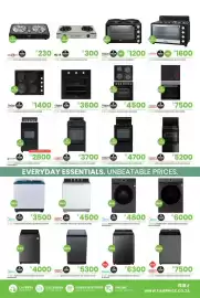 Fair Price catalogue Page 3: STOVE MINI ALVA 2 BURNER GAS GCS04 €300,00, STOVE BUILT-IN UNIVA HOB 4 PLATE U156B €1.400,00