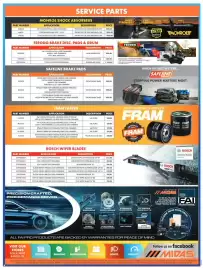 Midas catalogue Page 4: Bosch Flat Wiper Blade 16 (S) 3397015558 - Toyota Urban Cruiser 2020 Onwards €109,00