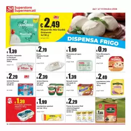 Volantino Sì con te Superstore Pagina 10: Burro Beppino Occelli €2,79, Activia Danone €2,39