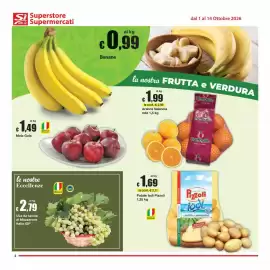 Volantino Sì con te Superstore Pagina 2: Arance Valencia Battaglio €1,99, Uva da tavola di Mazzarone €2,79
