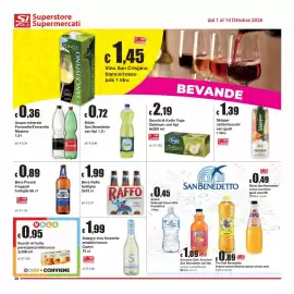 Volantino Sì con te Superstore Pagina 20: Birra Poretti 4 luppoli €0,89, Birra Raffo €1,99