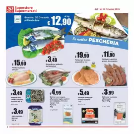 Volantino Sì con te Superstore Pagina 6: Sashimi di salmone affumicato Fumara €4,99, Salmone selvaggio a fette Labeyrie €5,49