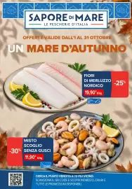 Volantino Sapore di Mare Pagina 1: Fiori di merluzzo nordico €19,90, Misto scoglio senza gusci €11,90