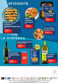 Volantino Sapore di Mare Pagina 4: Spiedini panati di seppia e gambero argentino €2,50, Olive ripiene all'ascolana €11,90
