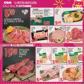 Volantino Crai Pagina 5: Pancetta di suino €6,49, Tagliata di filetto di suino AIA €4,49