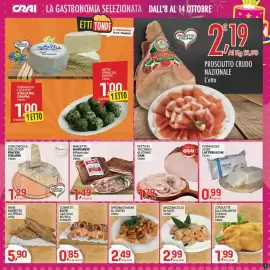 Volantino Crai Pagina 7: Pettò di tacchino al forno Crai €1,79, Gorgonzola dolce Dop Piaceri Italiani €1,29