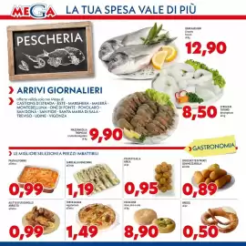 Volantino MEGA Pagina 2: Focaccine olive, olio e sale €8,90, Torta salata vegetariana all'etto €1,49
