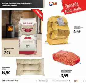 Volantino Emi Supermercati Pagina 29: Legna da ardere €4,59, Cuscino per animali €14,90