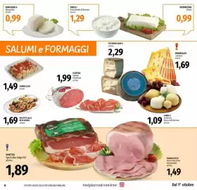 Volantino Emi Supermercati Pagina 6: Dama Bianca Mozzarella €0,99, Cannelloni €1,49