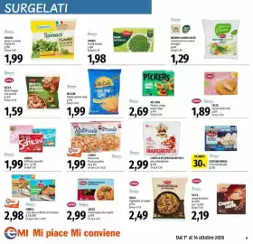 Volantino Emi Supermercati Pagina 9: Sofficini Findus €1,99, Cameo Ristorante Pizza assortita €1,99