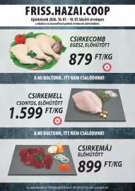Coop akciós újság hét 40 Oldal 3: FRISS.HAZAI.COOP Ajánlatunk 2026. 10.01. - 10.07. között érvényes a tőkehúst és