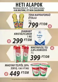 Coop akciós újság hét 40 Oldal 4: AR KENTES % SSÖKKENTÉES HETI ALAPOK Ajánlatunk 2026.10.01. - 10.07. között érvényes. A MI
