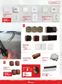 Uni Hobby leták Strana 13: Lišta elektroinstalační €55,00, Páska izolační černá €8,00