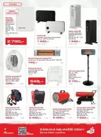 Uni Hobby leták Strana 20: Zářič infra venkovní FK 272 €2.190,00, Konvektor SCF €1.290,00