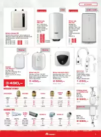 Uni Hobby leták Strana 7: Epo ohřívač průtokový EPO 135, 230 V, 3,5 kW €2.590,00, Ariston ohřívač vody pro1 eco €3.499,00