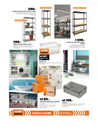 OBI leták Strana 24: Eurobox €199,00, Kovový policový regál basic s 4 police €599,00