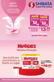 Folheto Shibata Supermercados Página 1: Absorvente intimus toda protegida dia suave ou seca €13,99