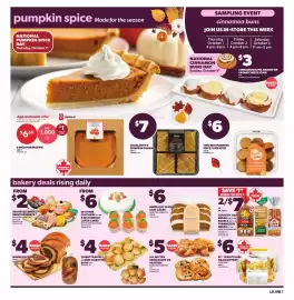 Loblaws flyer week 40 Page 7: PC traditional naan dippers €6,00, Simple Joy sliced loaf cakes €6,00