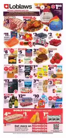 Loblaws flyer week 40 Page 1: Tide detergent €10,00, Coca-Cola Canada Dry or Pepsi Soft Drinks €12,99