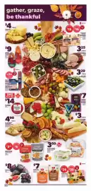 Independent Grocer flyer week 40 Page 3: gather, graze, be thankful $4 LE GRUYERE IN-STORE DELI CUT 20725775 KG /100 G $9