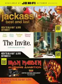 JB Hi-Fi catalogue Page 3: AVAILABLE AT JB HI-FI OCTOBER jackass best and last NEW TO BLU-RAY™ & DVD OCTOBER 7 Seth Olivia