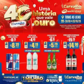 Catálogo Carvalho Supermercado Página 4: Cerveja spaten €5,79, Vinho quinta do morgado 750ml tt suave €14,90