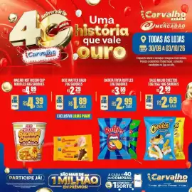 Catálogo Carvalho Supermercado Página 7: 4 Aniversário Carvalh anos Uma história que vale Carriloure Carvalho SUPER Carvalho
