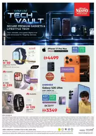 Nesto catalogue Page 1: X-CELL Smart Watch W5 + Earbuds Classic €59,00, Huawei Watch Fit 4 €339,00