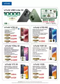 Nesto catalogue Page 5: Vivo V80 Lite ⑲G €1.499,00, Vivo V70 5G €1.999,00