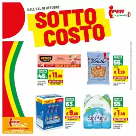 Volantino Iper La Grande Pagina 1: Acqua minerale naturale SANT'ANNA €1,49, Pasta di semola Voiello €1,29
