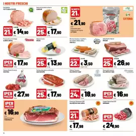 Volantino Iper La Grande Pagina 10: Schiacciata dolce o piccante San Giacomo €17,90, Salame Toscano Viani €18,90