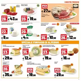 Volantino Iper La Grande Pagina 11: Mozzarella bomba di latte €4,75, Bresaola Zero Giò Porro €43,90
