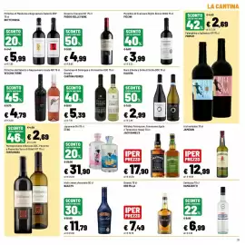 Volantino Iper La Grande Pagina 31: Jack Daniel's Tennessee Whiskey €17,90, Cannonau di Sardegna o Vermentino DOC €5,39