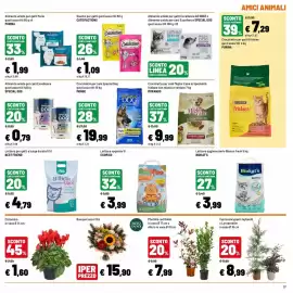 Volantino Iper La Grande Pagina 37: Snacks per gatti gusti assortiti CATISFACTIONS €1,09