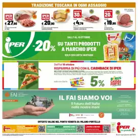 Volantino Iper La Grande Pagina 43: Finocchiona IGP Salumificio Viani €19,90, Pecorino Toscano DOP Stagionato €20,90