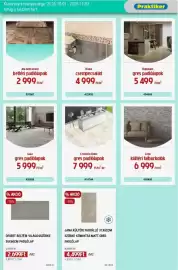 Praktiker akciós újság Oldal 11: Crisstelo Stone gres padlólapok €7.999,00, Desert beltéri világosszürke padlólap €2.699,00