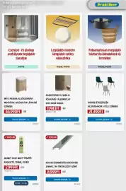 Praktiker akciós újság Oldal 39: Legújabb modern lámpáink €442.243,00, Tardieu étkezőszék €21.490,00