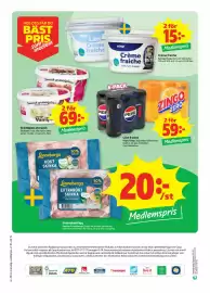 Stora Coop reklamblad vecka 41 Sida 14: Gräddglass storpack, Medlemspris, Läsk 6-pack, Medlemspris