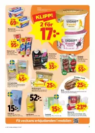 Stora Coop reklamblad vecka 41 Sida 7: Kvarg €17,00, Tunnbröd €15,00