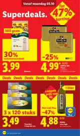 Lidl folder week 41 Pagina 2: Tissuedoos 3-laags aloë vera €3,49, Olijfolie extra virgin €4,88