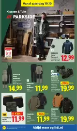 Lidl folder week 41 Pagina 37: Parkside Heren hoodie €11,99, Parkside Heren canvas werkjas €19,99