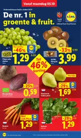 Lidl folder week 41 Pagina 4: Bospeen €1,29, Spinazie €1,29