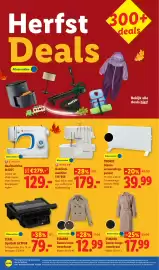 Lidl folder week 41 Pagina 42: Esmara Dames korte trenchcoat €12,99, Singer Overlock-machine S14-954 €179,00